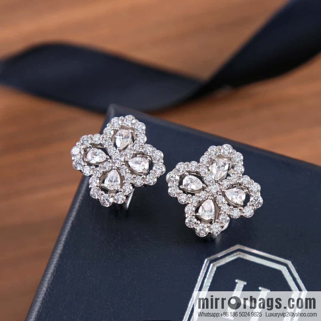 HARRY WINSTON HW Diamond Loop Earrings
