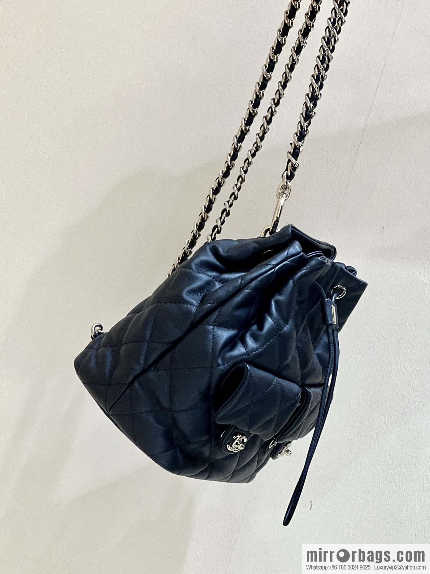 CHANEL 23B autumn and winter trailer series, double pocket double backpack AS4342