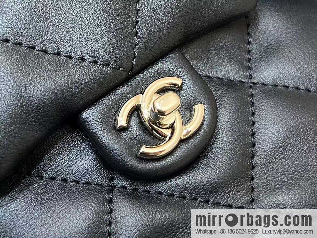 CHANEL 23B autumn and winter trailer series, double pocket double backpack AS4342