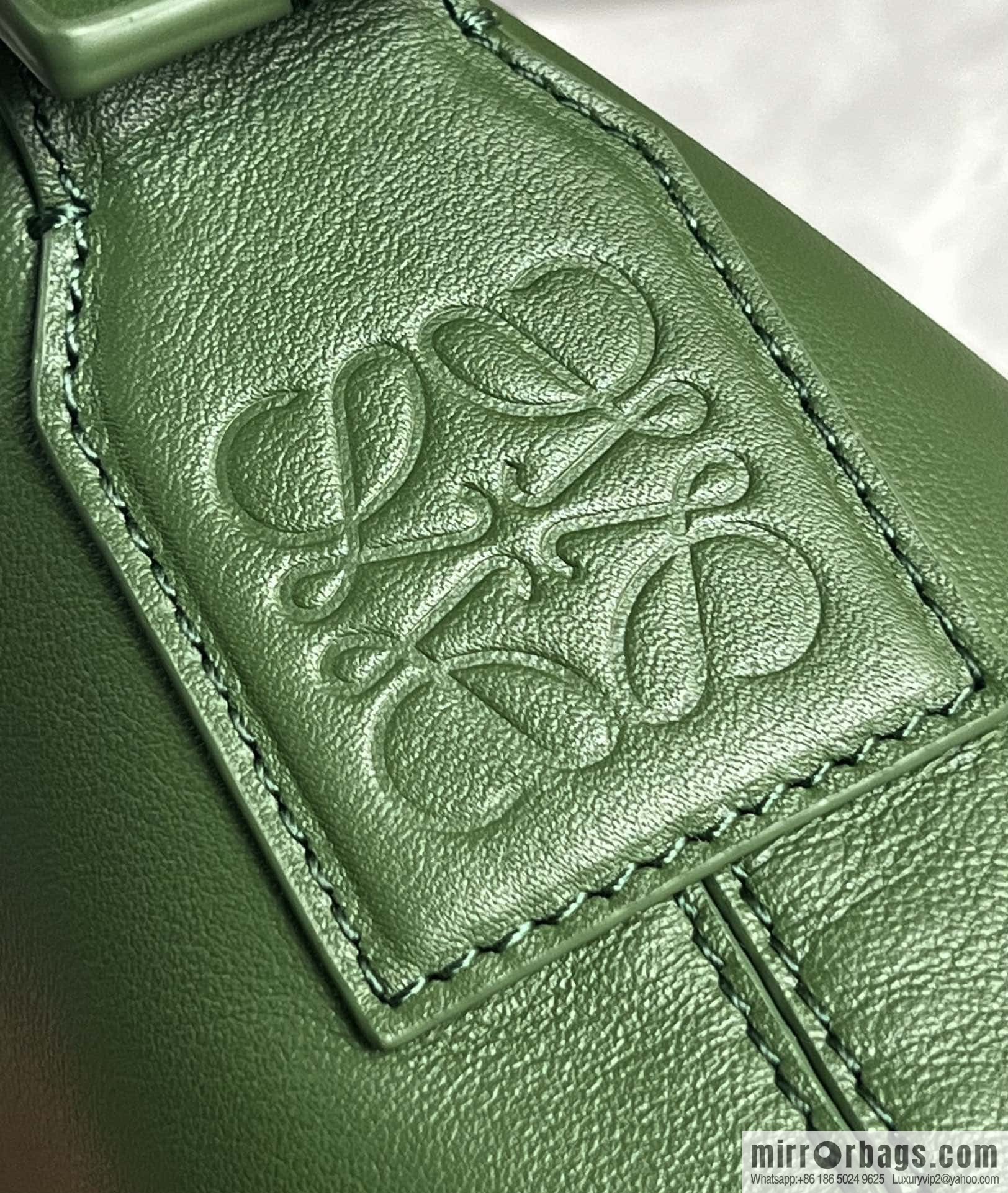 LOEWE Mens Cubi shoulder crossbody bag 0689 green
