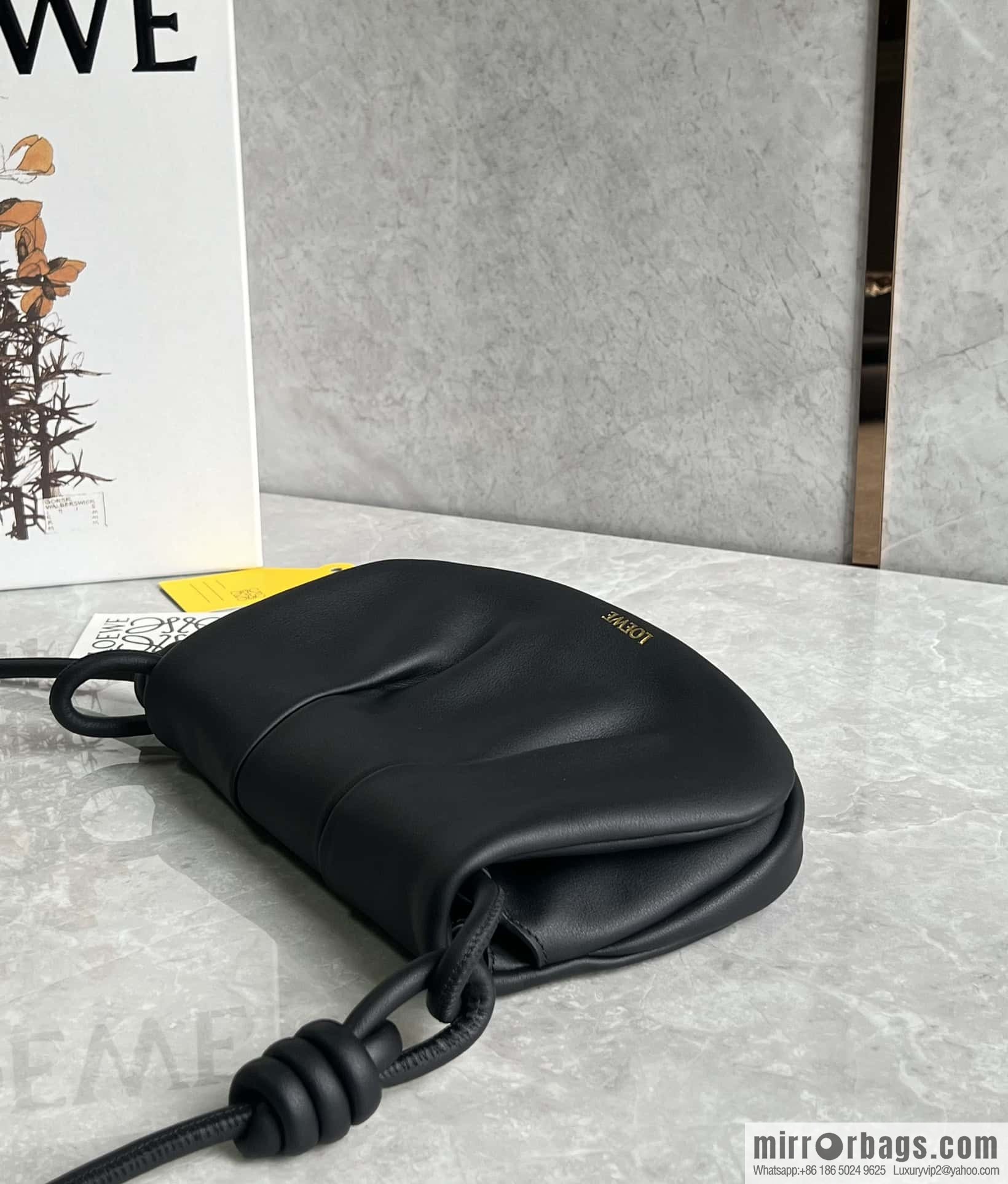 LOEWE latest series Paseo new member Paseo Satchel 0686 black
