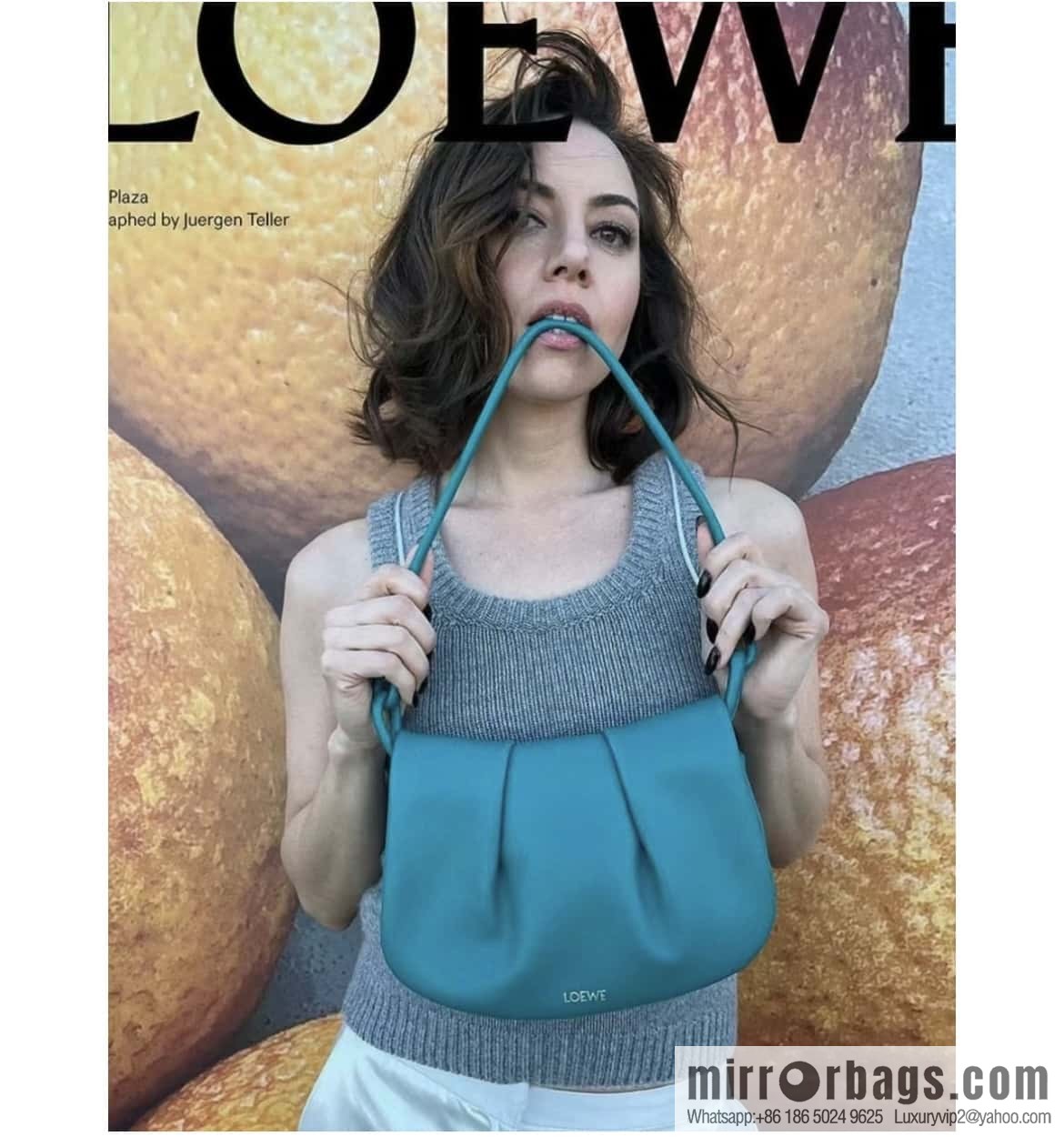 LOEWE latest series Paseo new member Paseo Satchel 0686 green