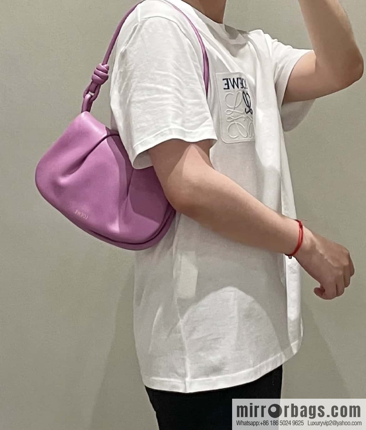 LOEWE latest series Paseo new member Paseo Satchel 0686 purple