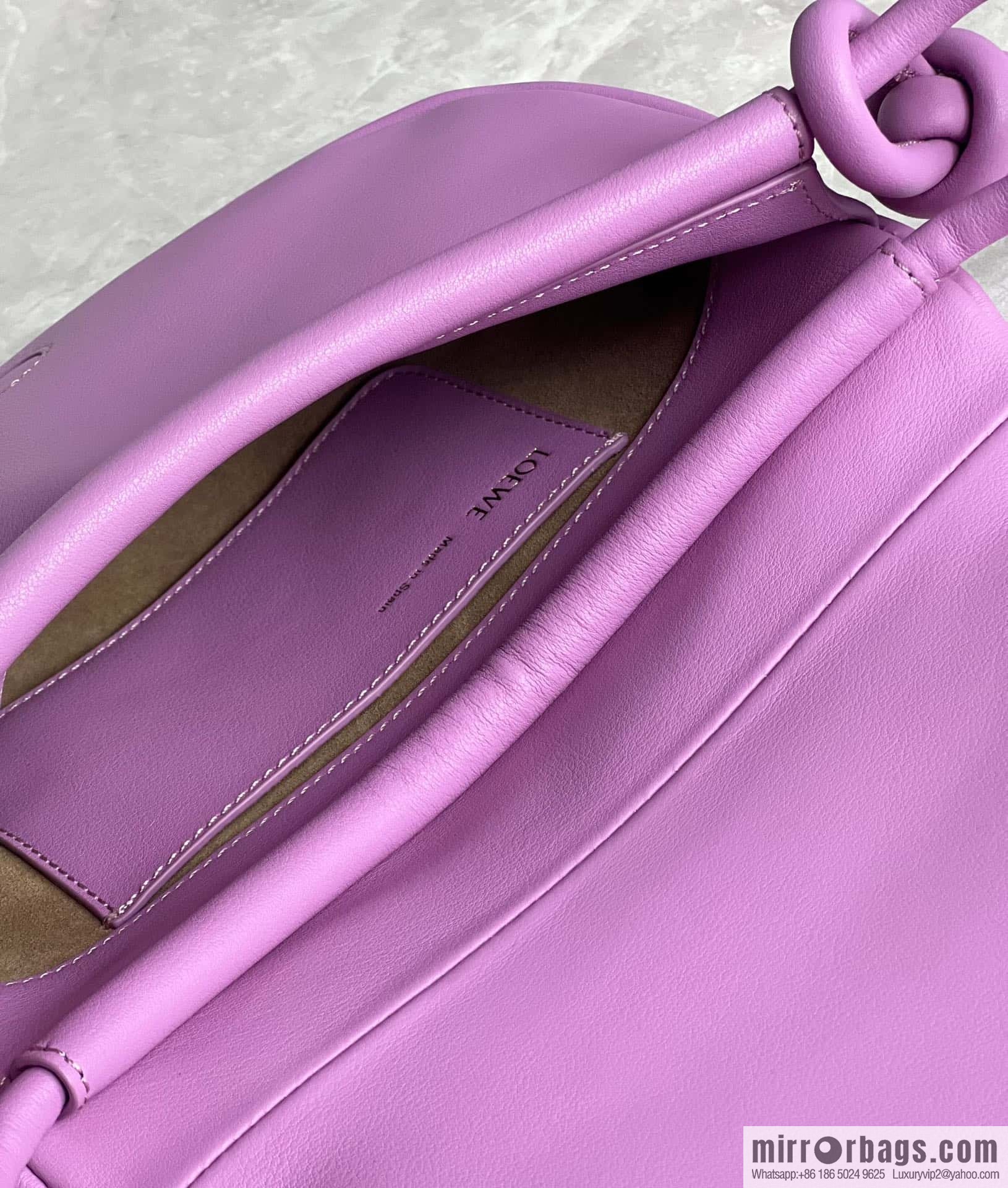 LOEWE latest series Paseo new member Paseo Satchel 0686 purple