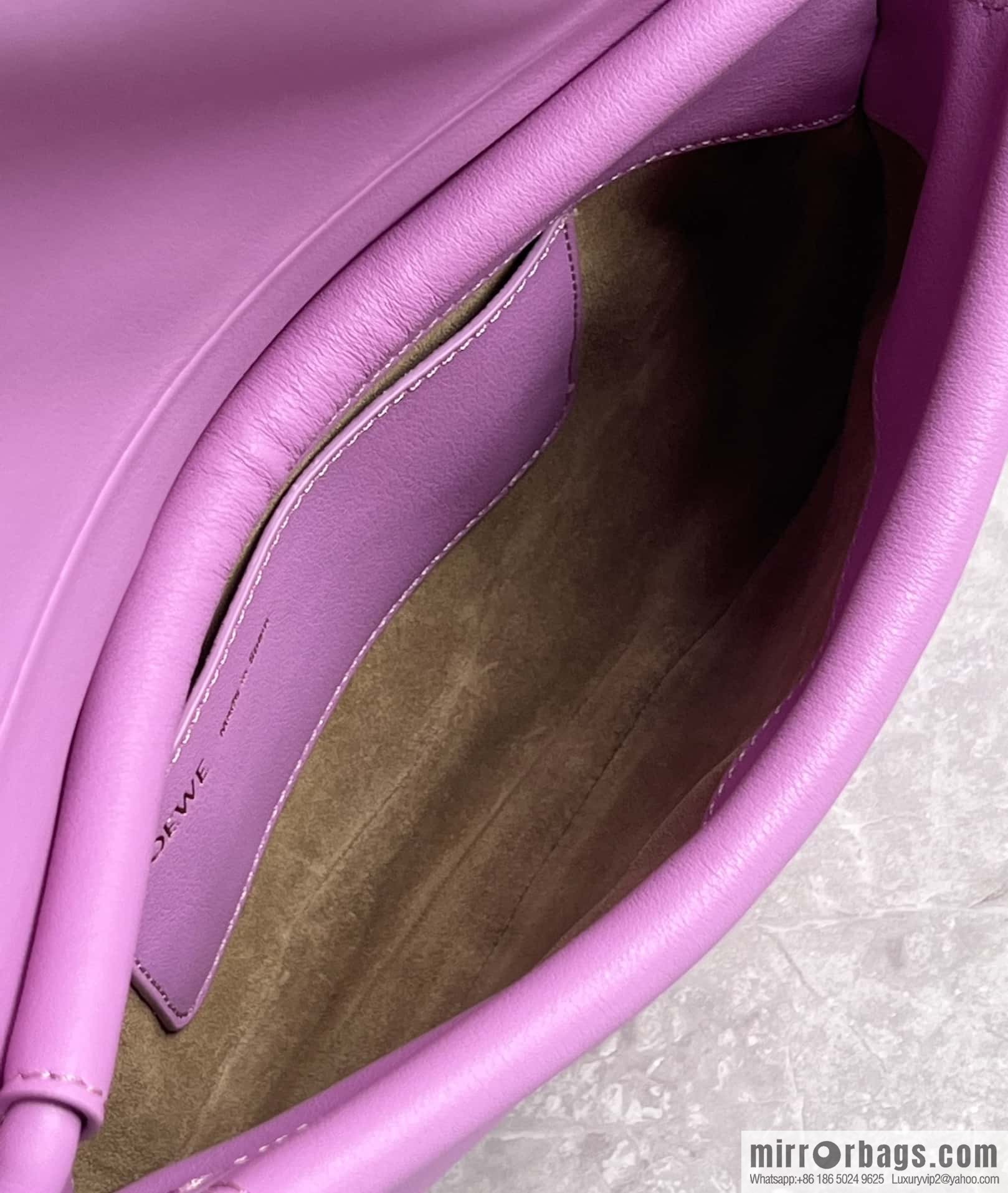 LOEWE latest series Paseo new member Paseo Satchel 0686 purple