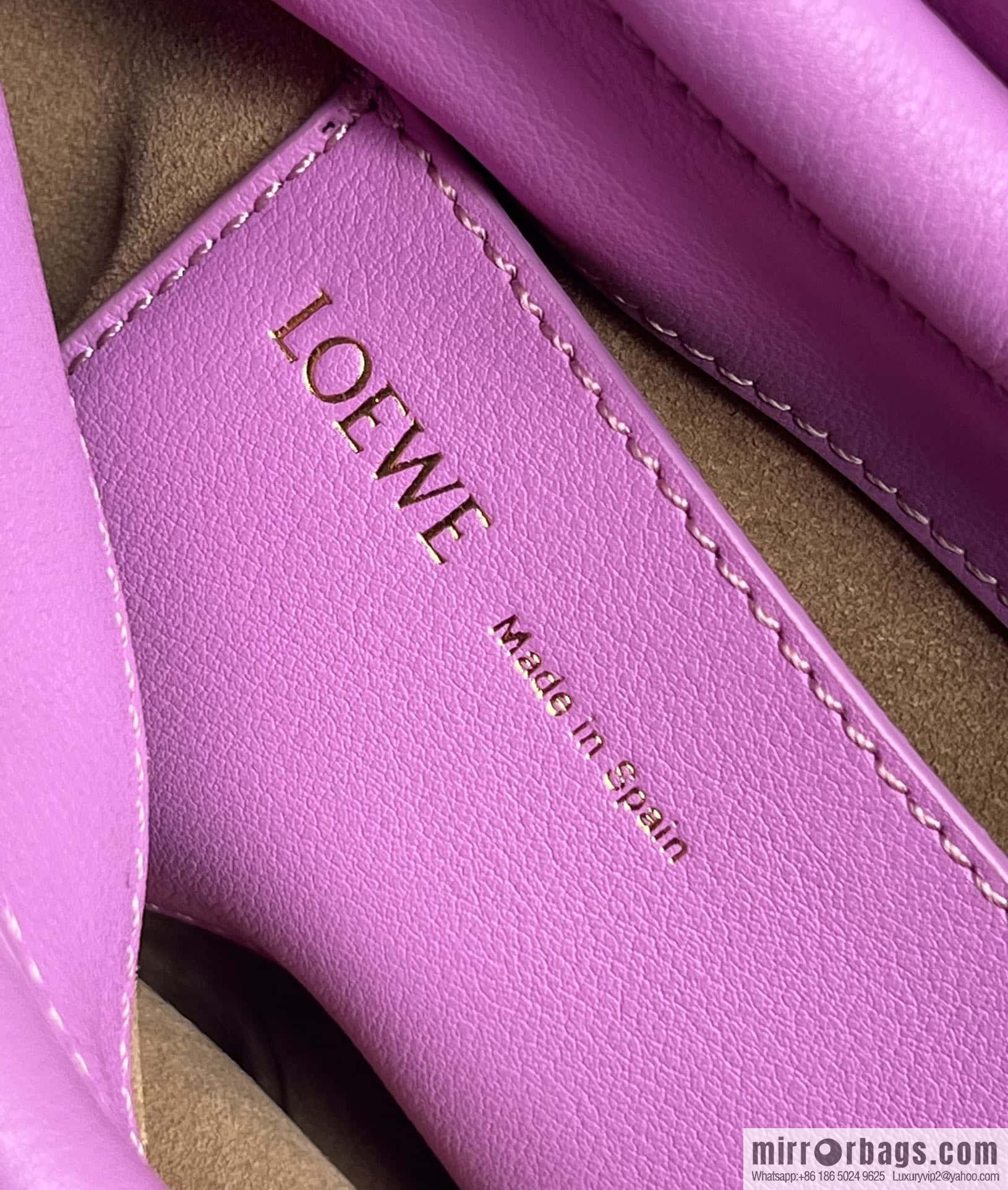 LOEWE latest series Paseo new member Paseo Satchel 0686 purple