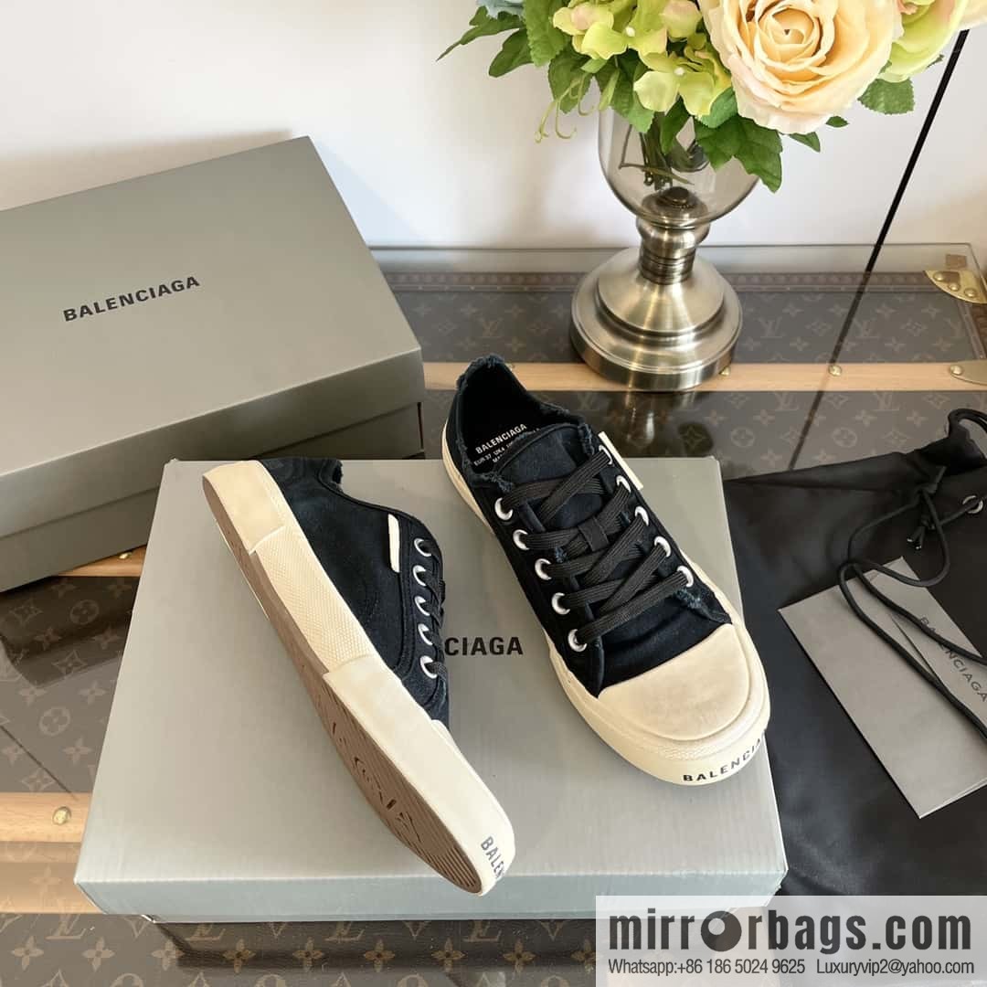 𝐁𝐚𝐥𝐞𝐧𝐜𝐢𝐚𝐠𝐚 Balenciaga, spring and summer Vintage do old canvas vulcanized shoes