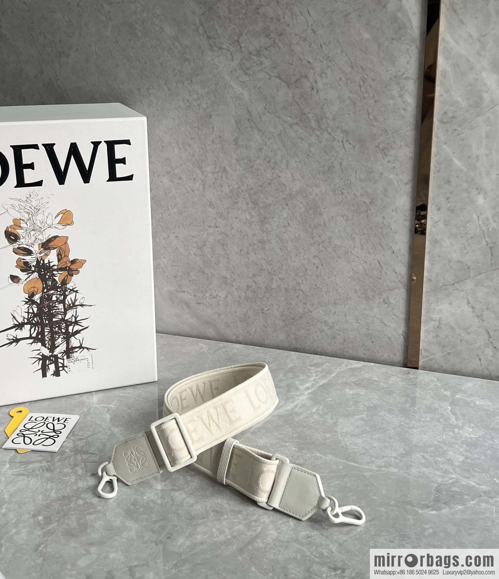 LOEWE Monochrome Glaze Puzzle geometric bag 0681 white