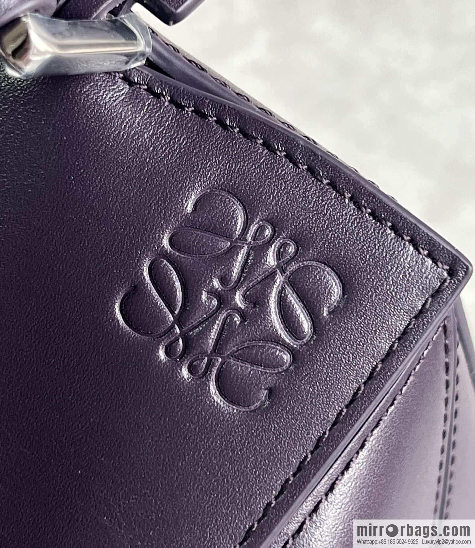 LOEWE Puzzle 24CM bag leather small geometric bag 0189 purple