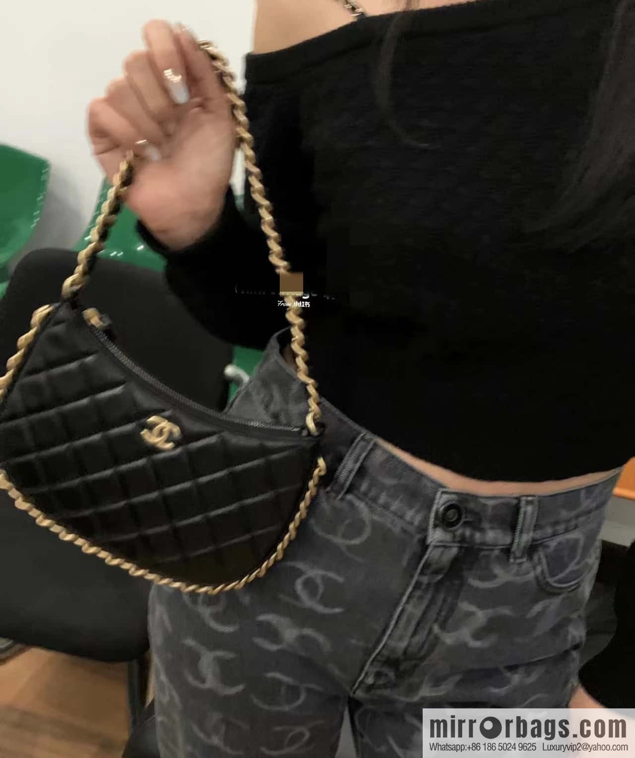 CHANEL 23B autumn and winter trailer series hobo armpit bag AS4378