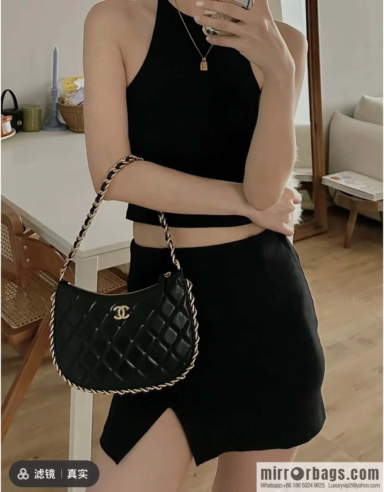 CHANEL 23B autumn and winter trailer series hobo armpit bag AS4378