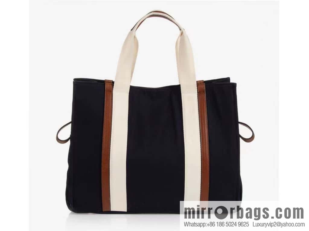 2023S Chloe KIDS Mother and Child Bag 40CM Navy Blue with Brown