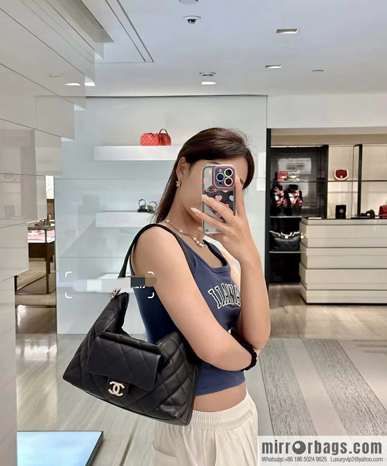 CHANEL 23B autumn and winter trailer series hobo hippie underarm bag AS4347