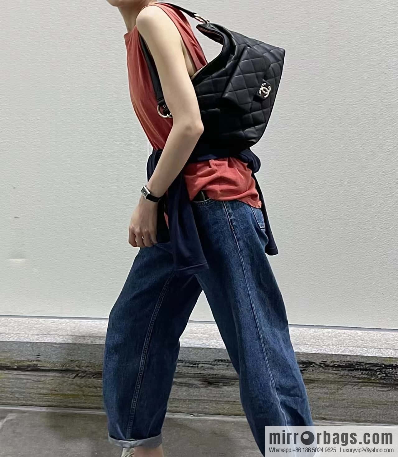 CHANEL 23B autumn and winter trailer series hobo hippie underarm bag AS4347