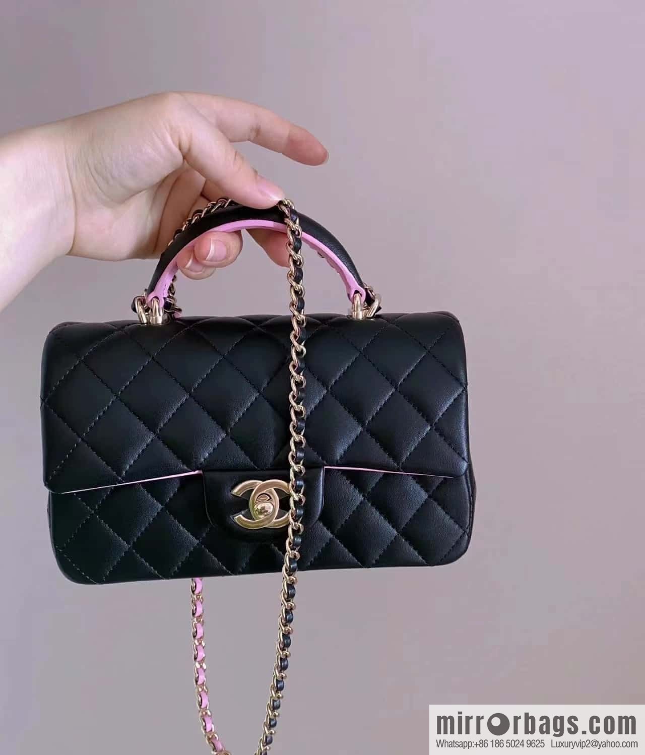 CHANEL classic cf mini handle AS2431