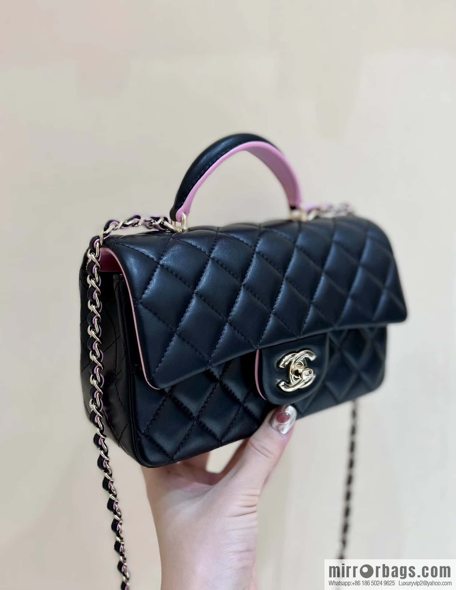 CHANEL classic cf mini handle AS2431