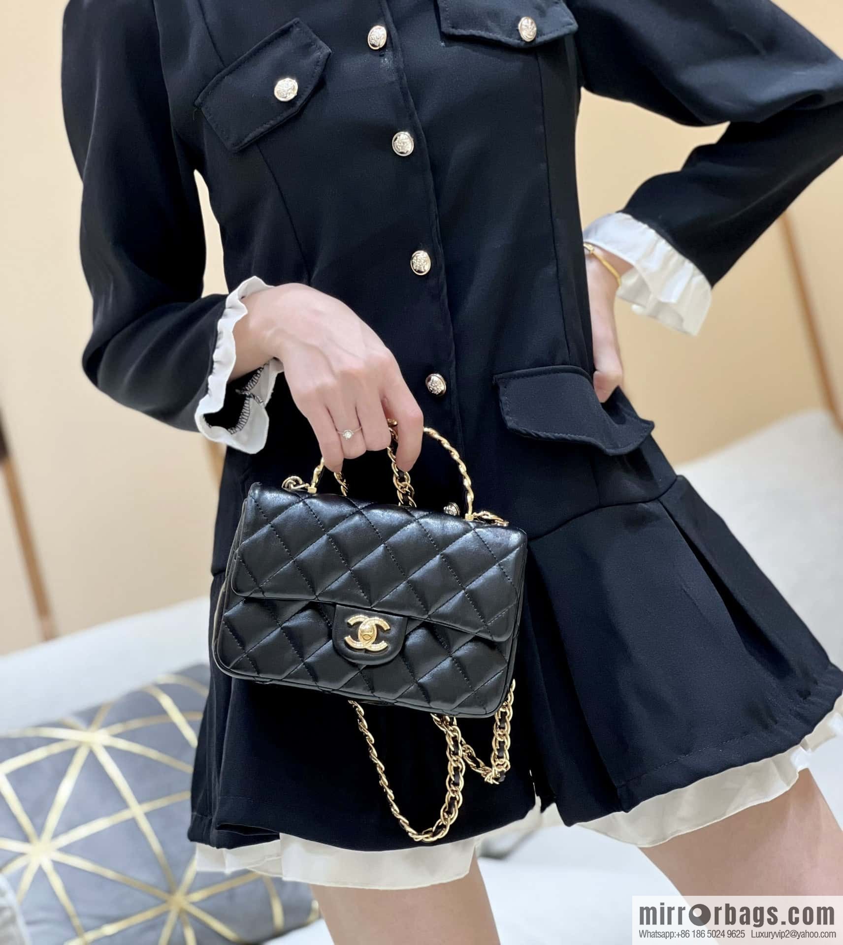 CHANEL 23S spring and summer series CF handle mini AS4023