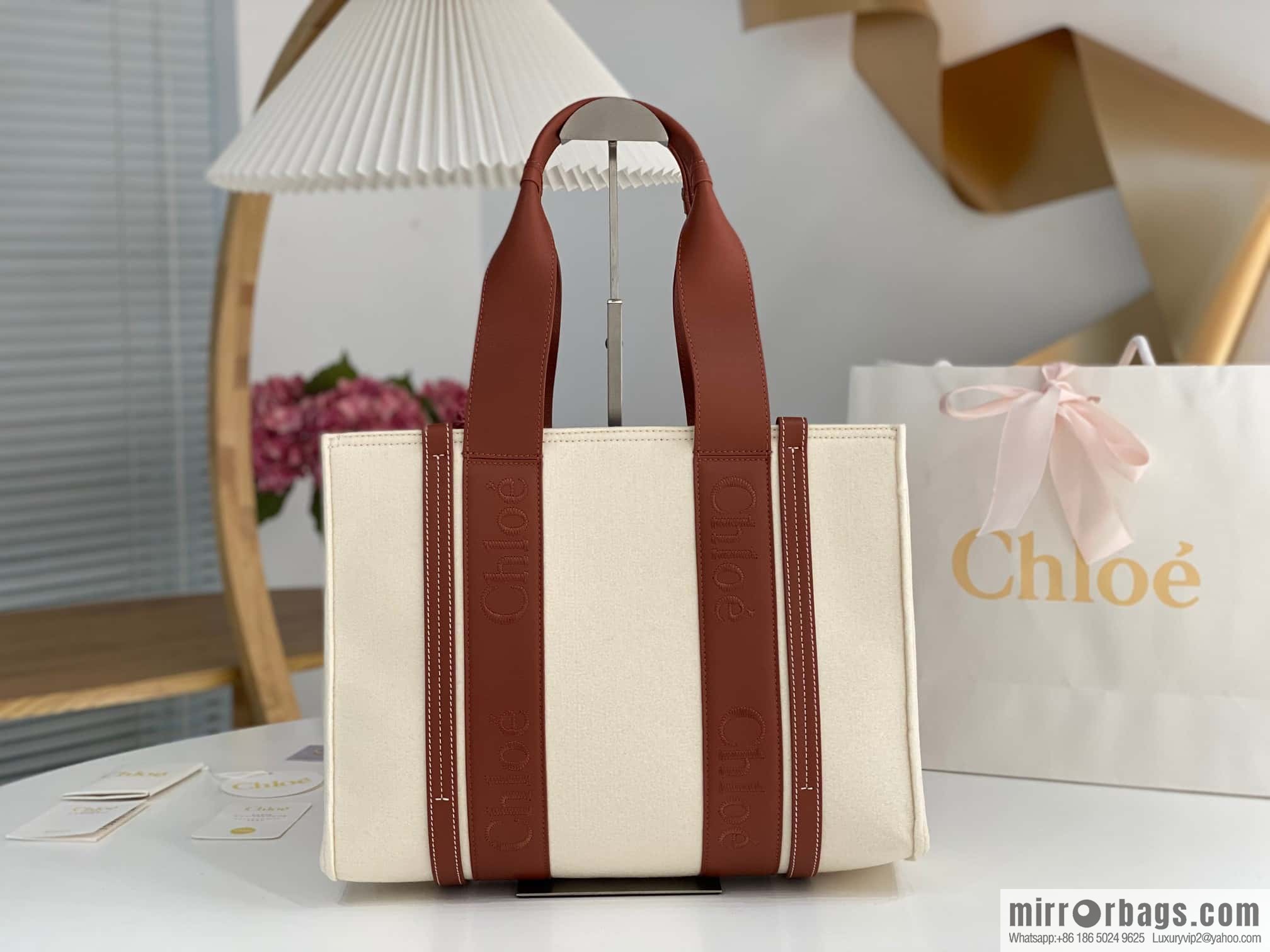 Chloe new felt woody 🐑 with leather, medium 37CM