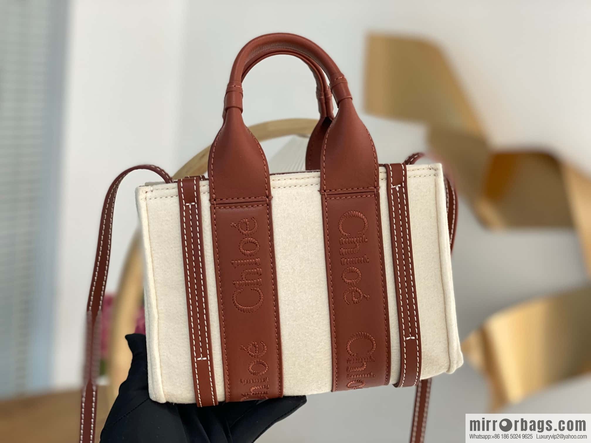 Chloe new felt woody 🐑 with leather Mini20CM