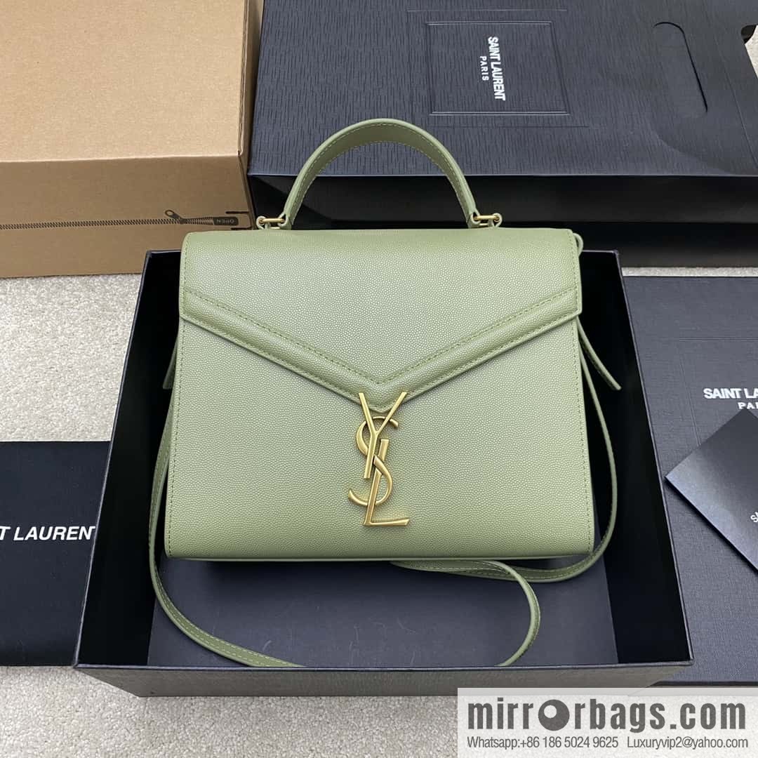 CASSANDRA series new avocado green ball leather gold buckle Model: 578000