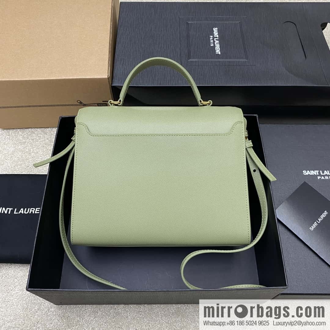 CASSANDRA series new avocado green ball leather gold buckle Model: 578000