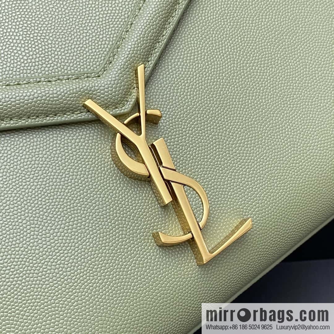 CASSANDRA series new avocado green ball leather gold buckle Model: 578000
