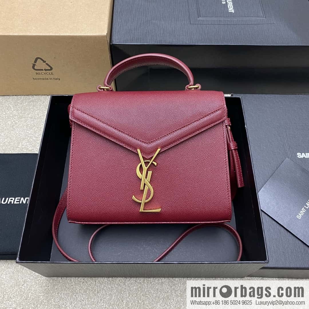 𝑪𝒂𝒔𝒔𝒂𝒏𝒅𝒓𝒂 caviar pattern hand bag burgundy ball pattern/gold buckle Model: 602716