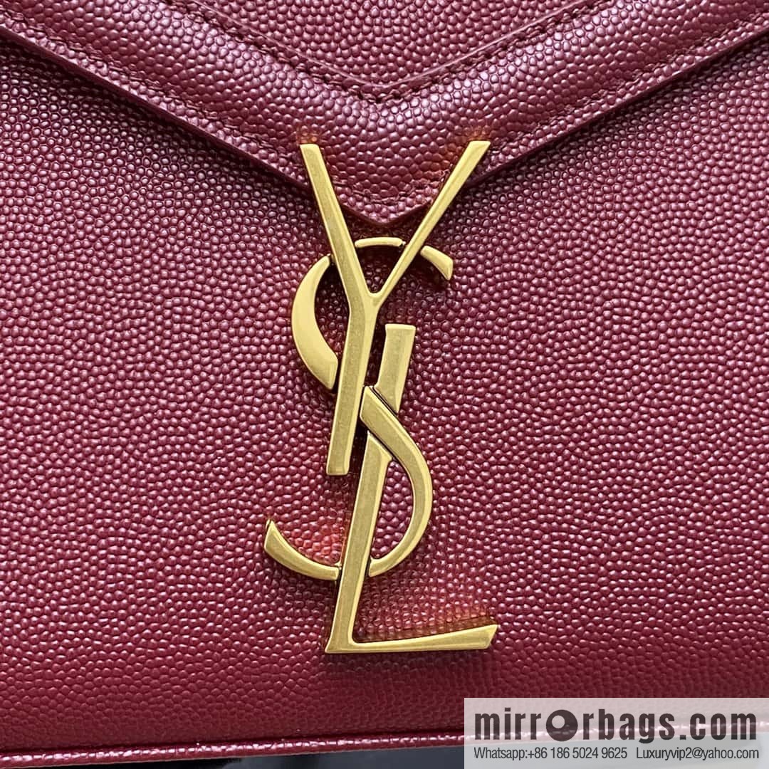 𝑪𝒂𝒔𝒔𝒂𝒏𝒅𝒓𝒂 caviar pattern hand bag burgundy ball pattern/gold buckle Model: 602716
