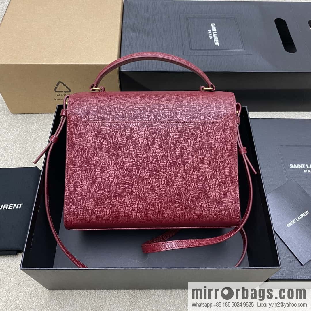 CASSANDRA series new products Original caviar leather embossing burgundy ball pattern/gold buckle Model: 578000