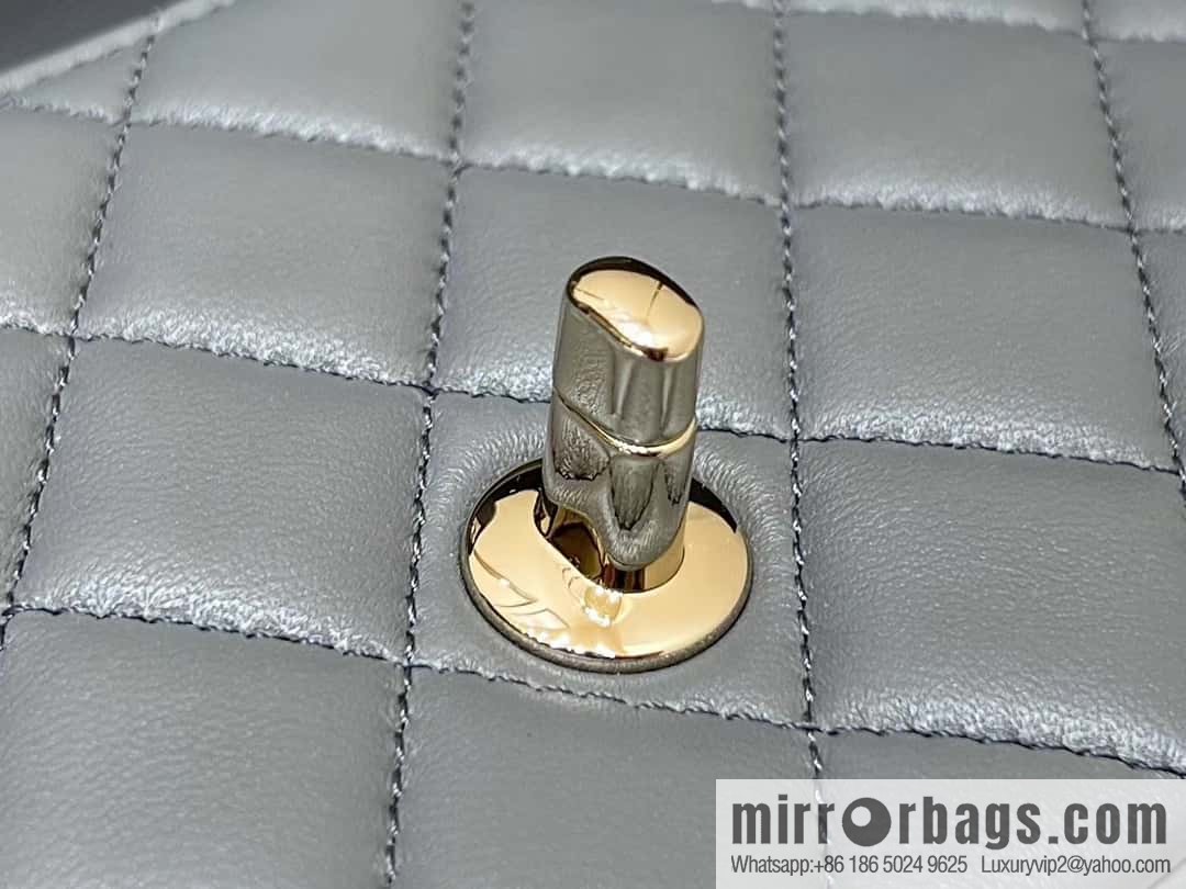 CHANEL classic cf mini handle 20CM AS2431 graphite gray
