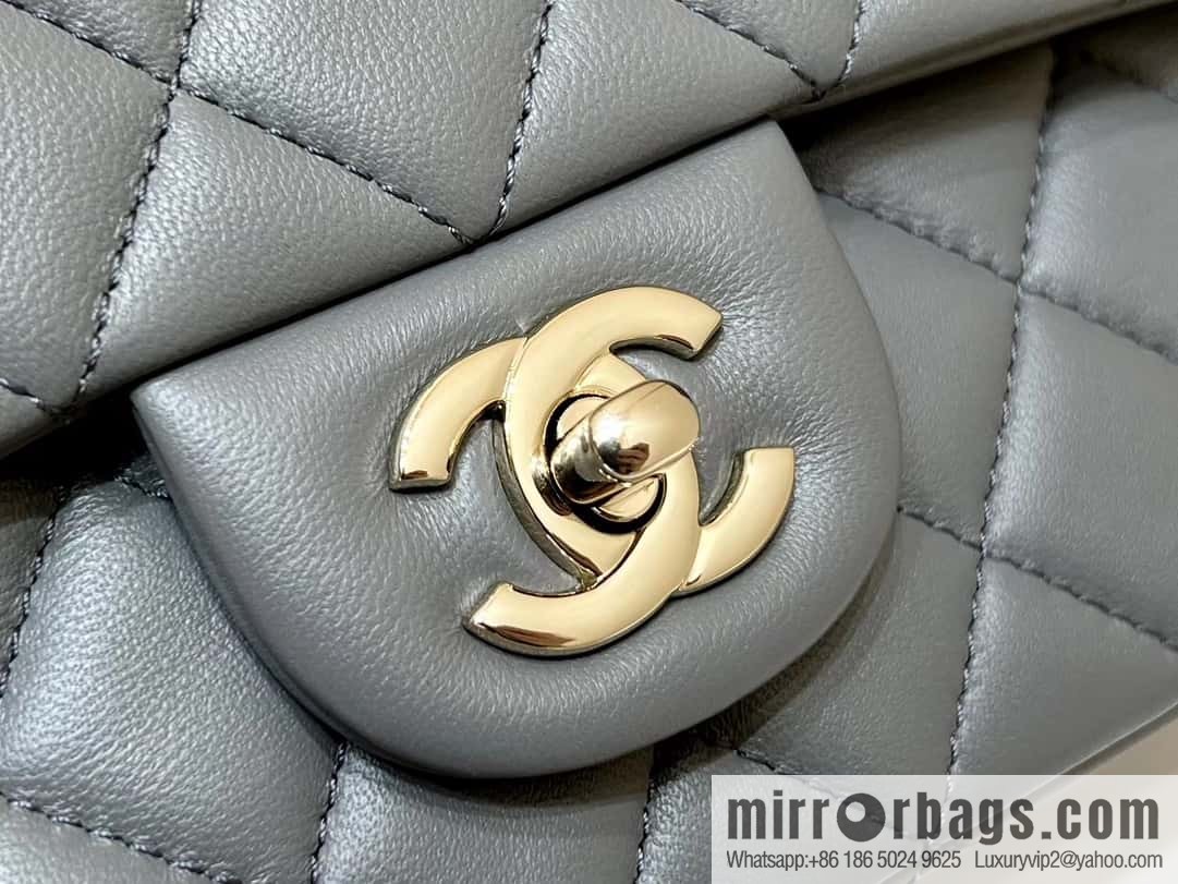 CHANEL classic cf mini handle 20CM AS2431 graphite gray