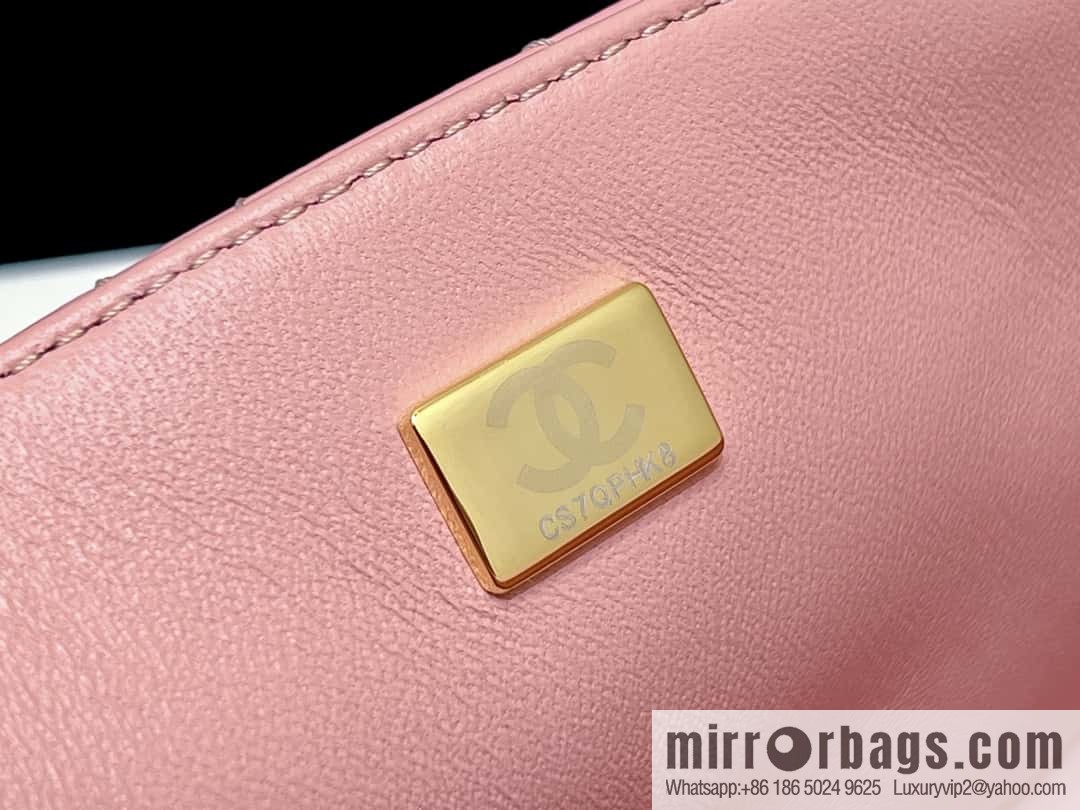 CHANEL classic cf mini handle 20CM AS2431 pink