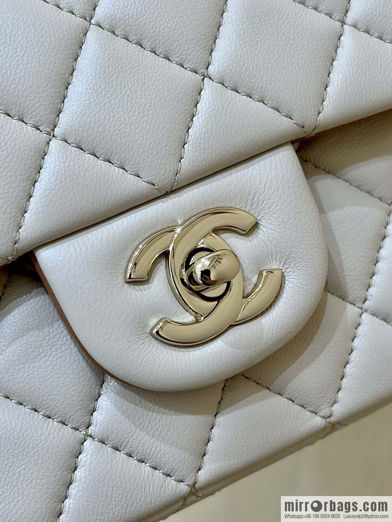 CHANEL classic cf mini handle 20CM AS2431 apricot and caramel