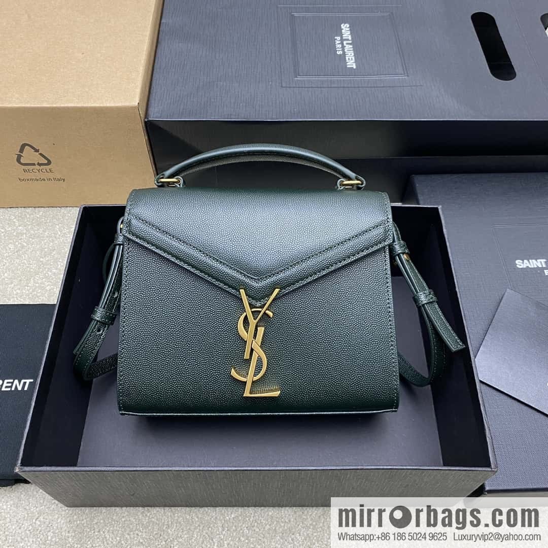 𝑪𝒂𝒔𝒔𝒂𝒏𝒅𝒓𝒂 caviar pattern hand bag dark green ball pattern/gold buckle Model: 602716
