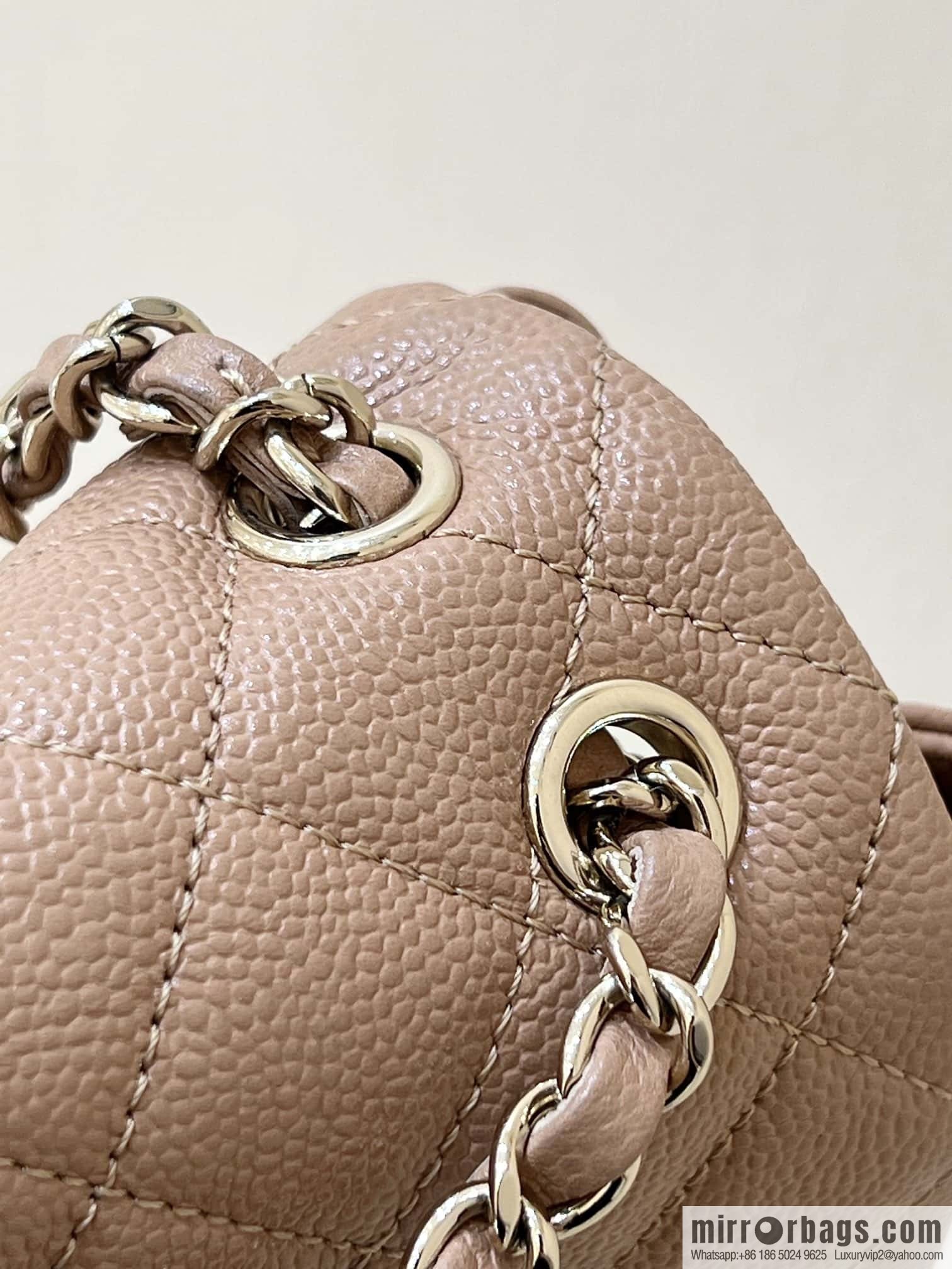 CHANEL 23P spring and summer trailer series, lychee leather duma double backpack AS3787