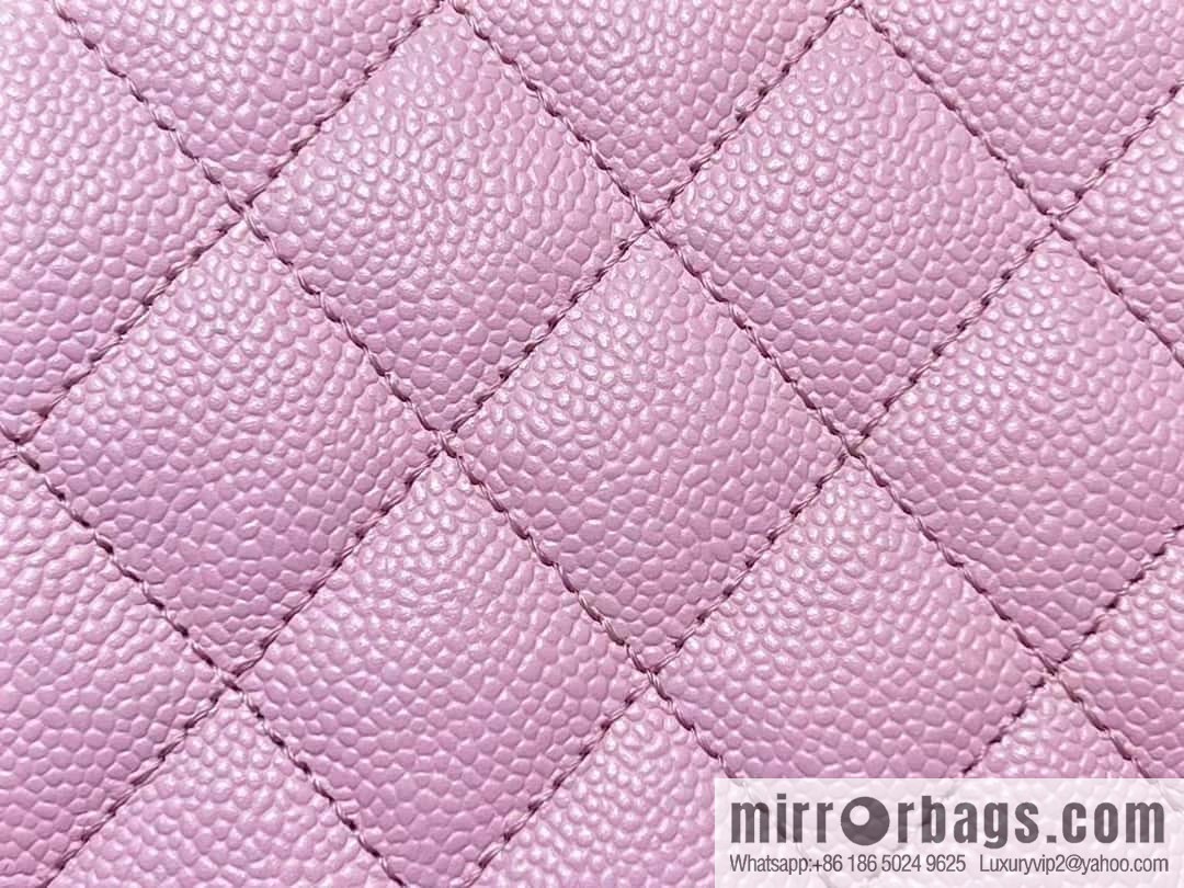 CHANEL 23P spring and summer trailer series, lychee leather duma double backpack AS3787 pink