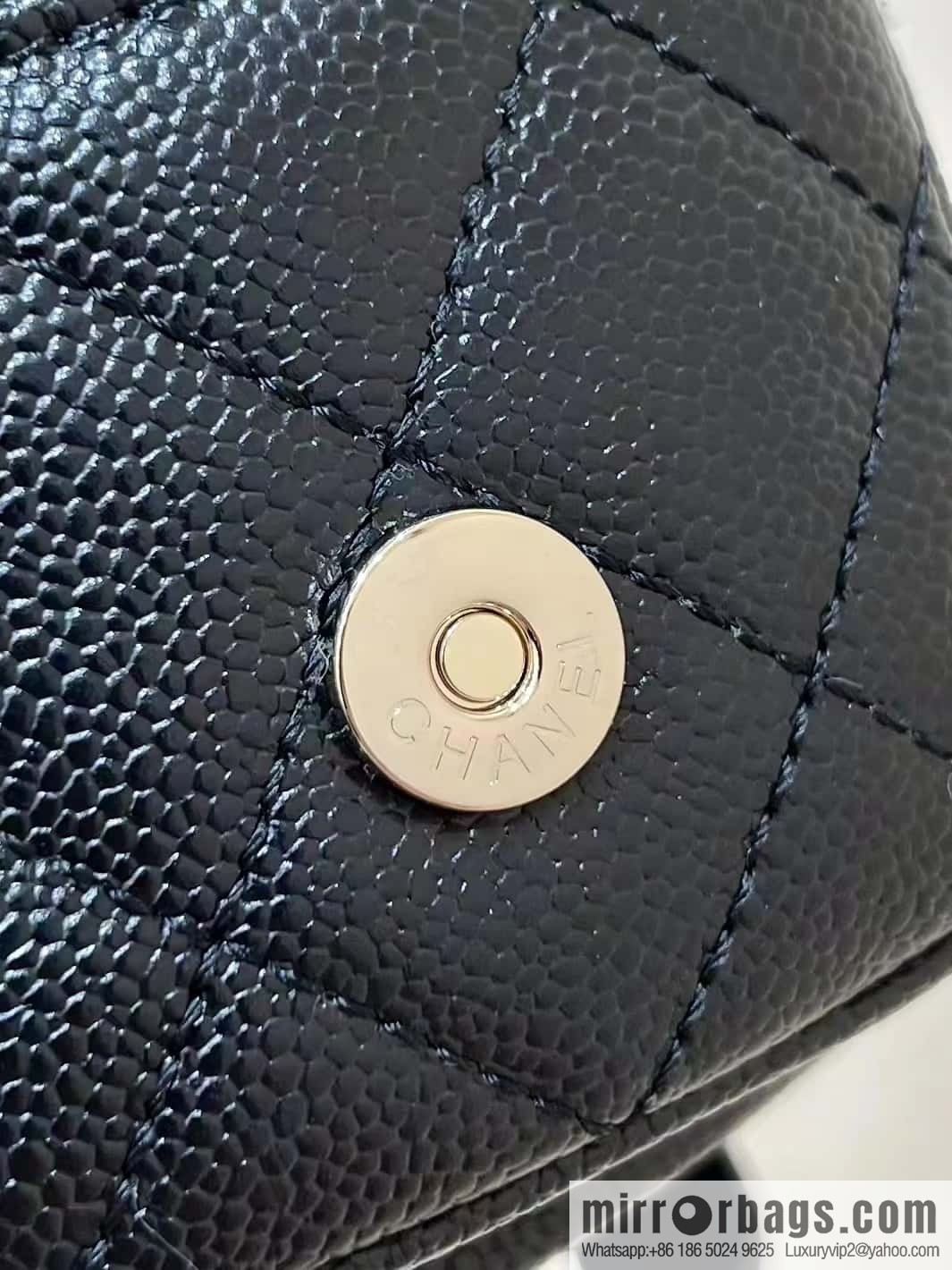 CHANEL 23P spring and summer trailer series, lychee leather duma double backpack AS3787 black