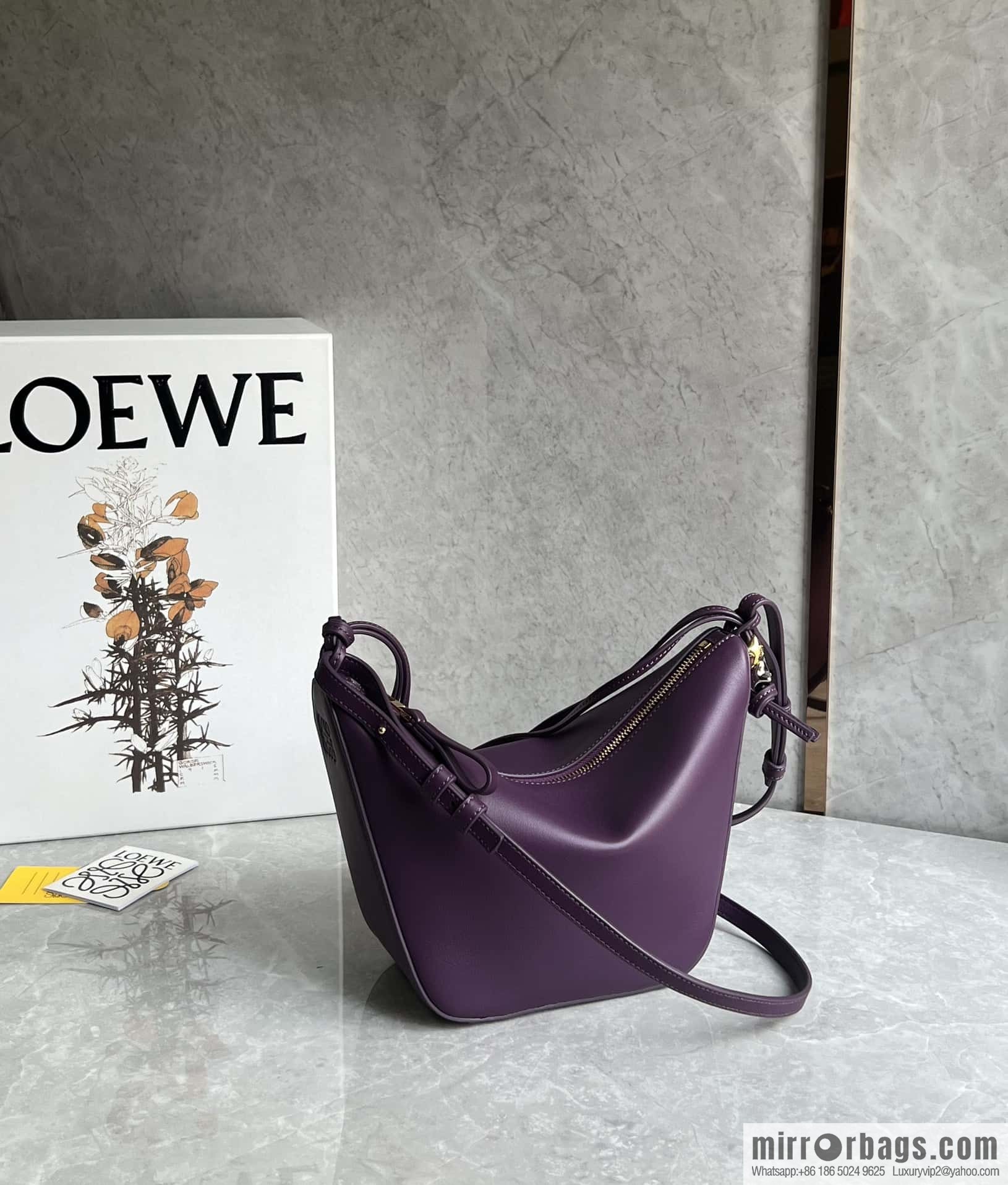LOEWE new hammock armpit bag 0687 purple