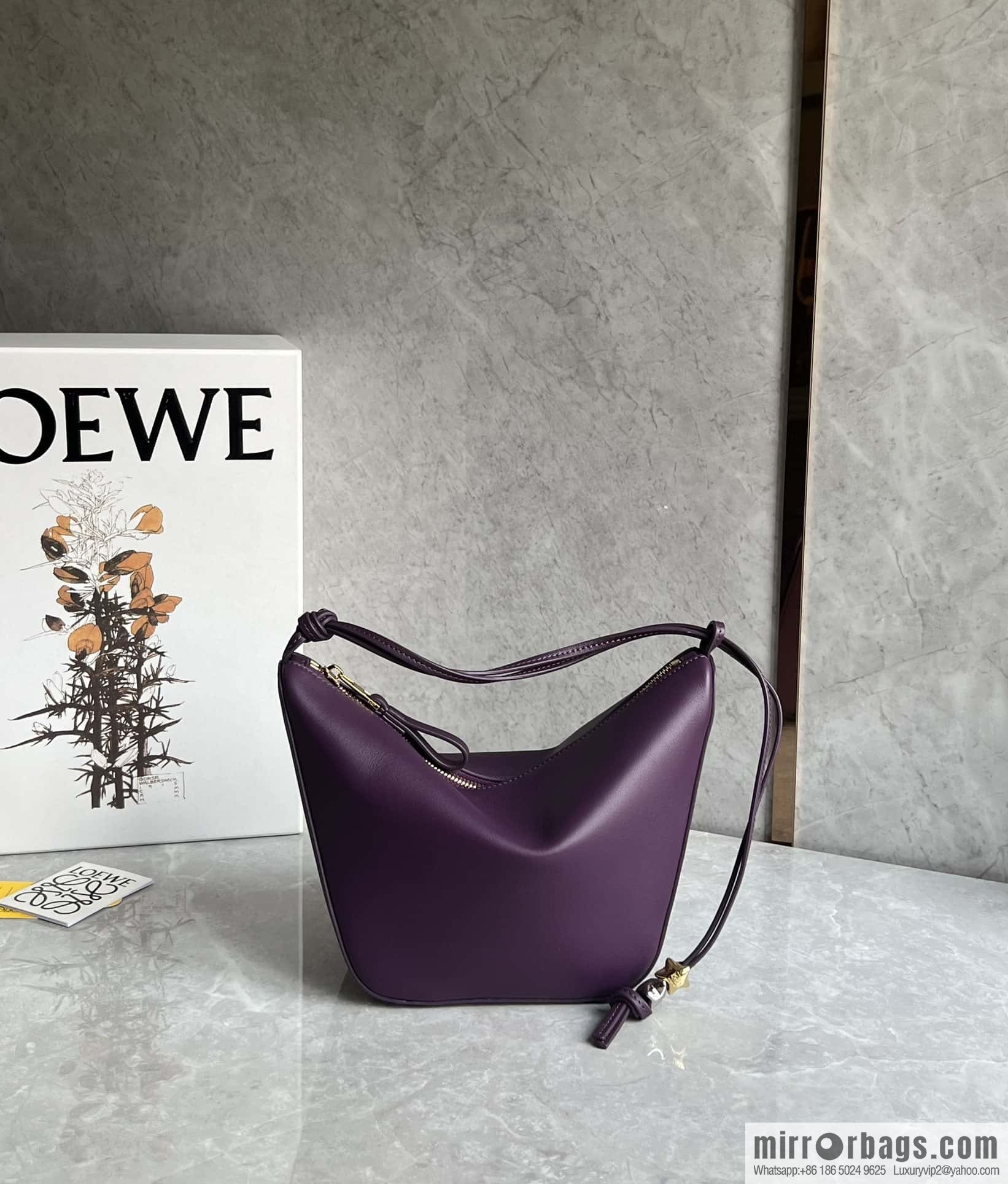 LOEWE new hammock armpit bag 0687 purple