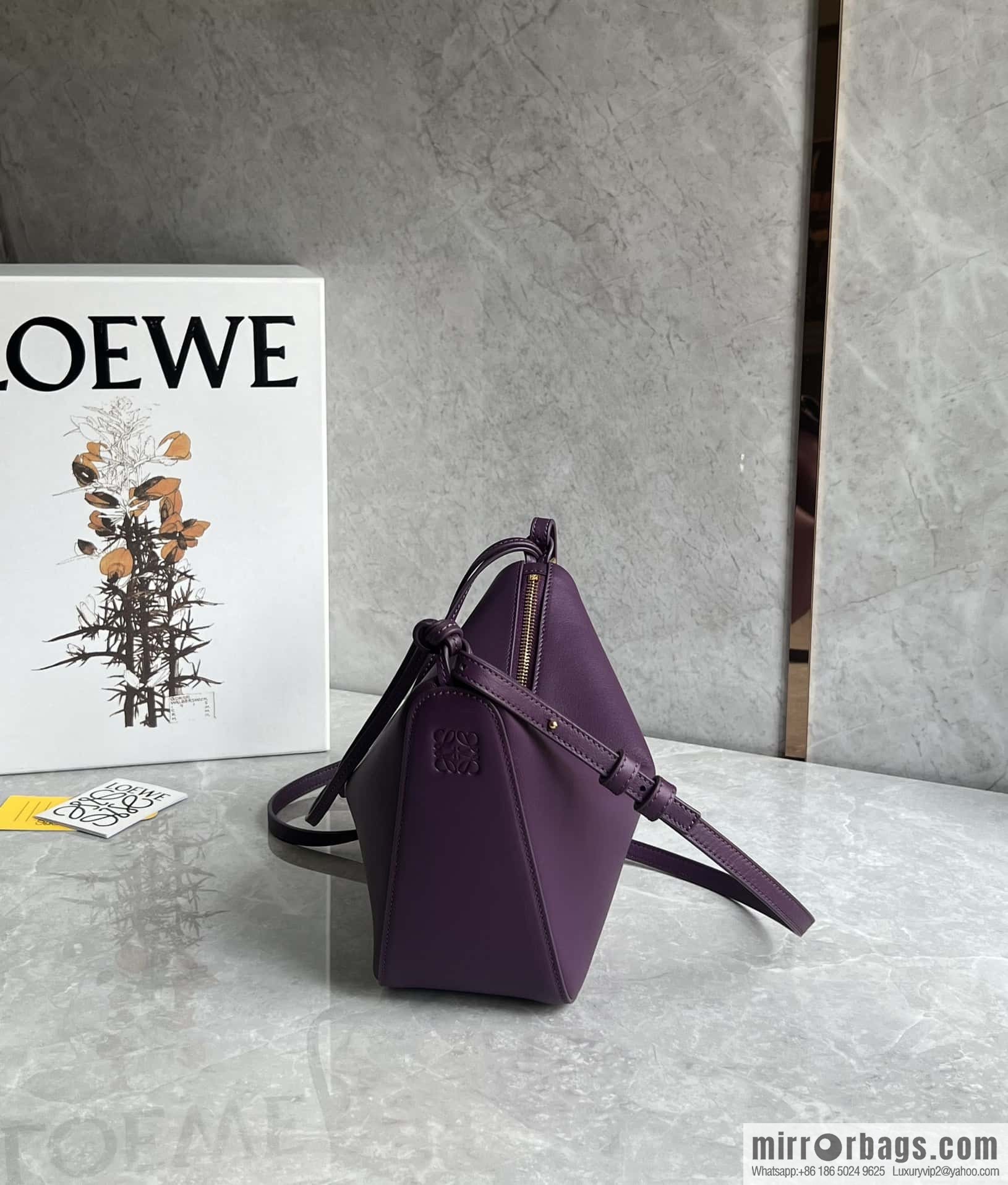 LOEWE new hammock armpit bag 0687 purple