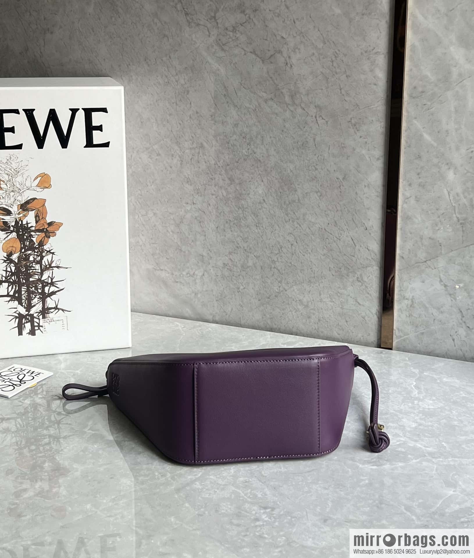 LOEWE new hammock armpit bag 0687 purple