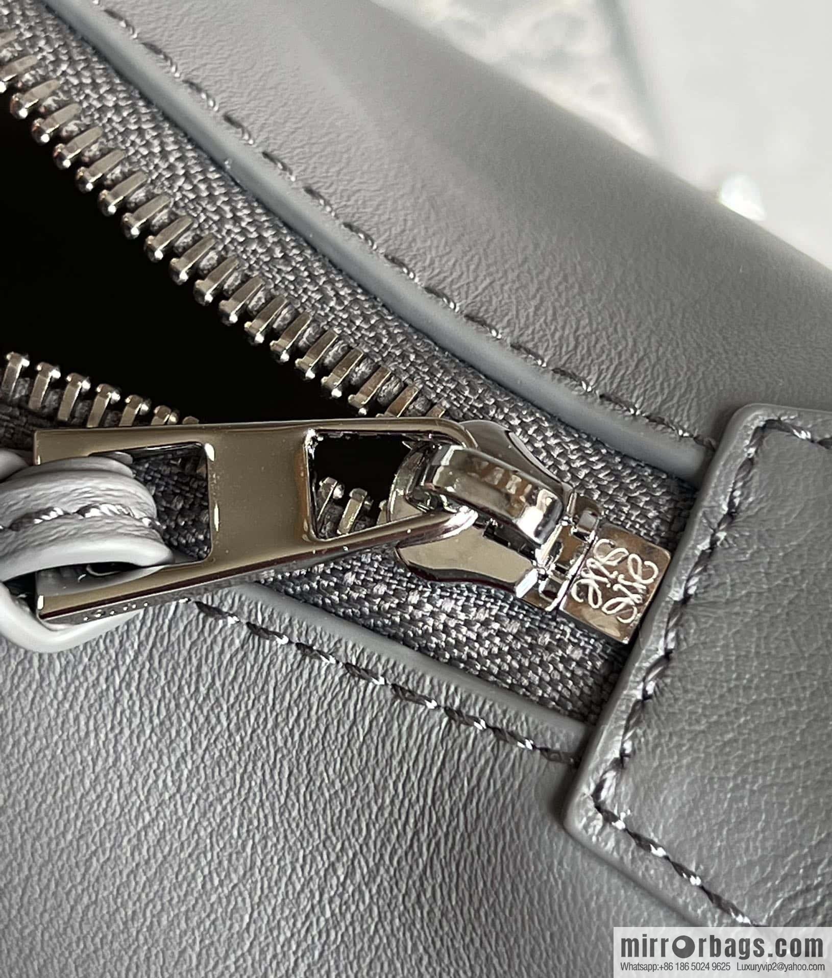 LOEWE Mens Cubi shoulder crossbody bag 0689 grey