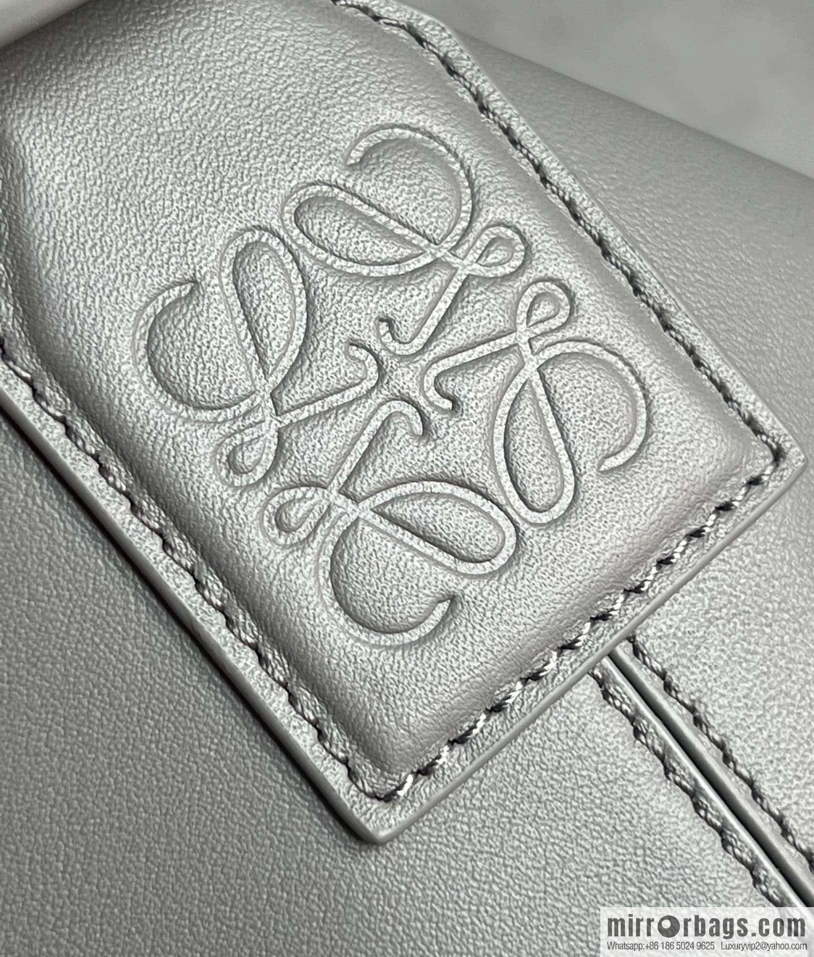 LOEWE Mens Cubi shoulder crossbody bag 0689 grey