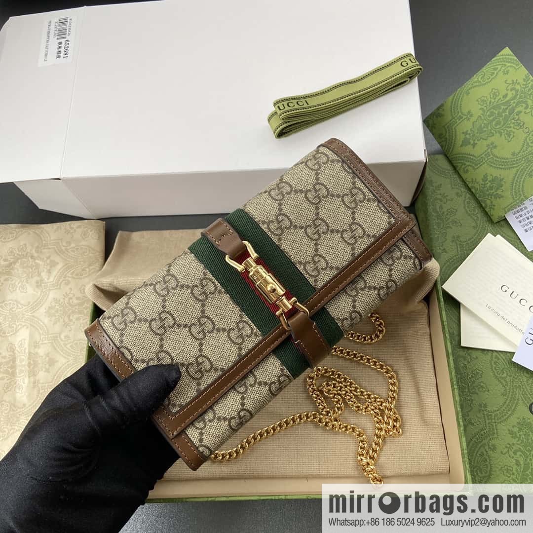 GUCCI Jackie 1961 series chain strap wallet 652681 HUHHG 8565