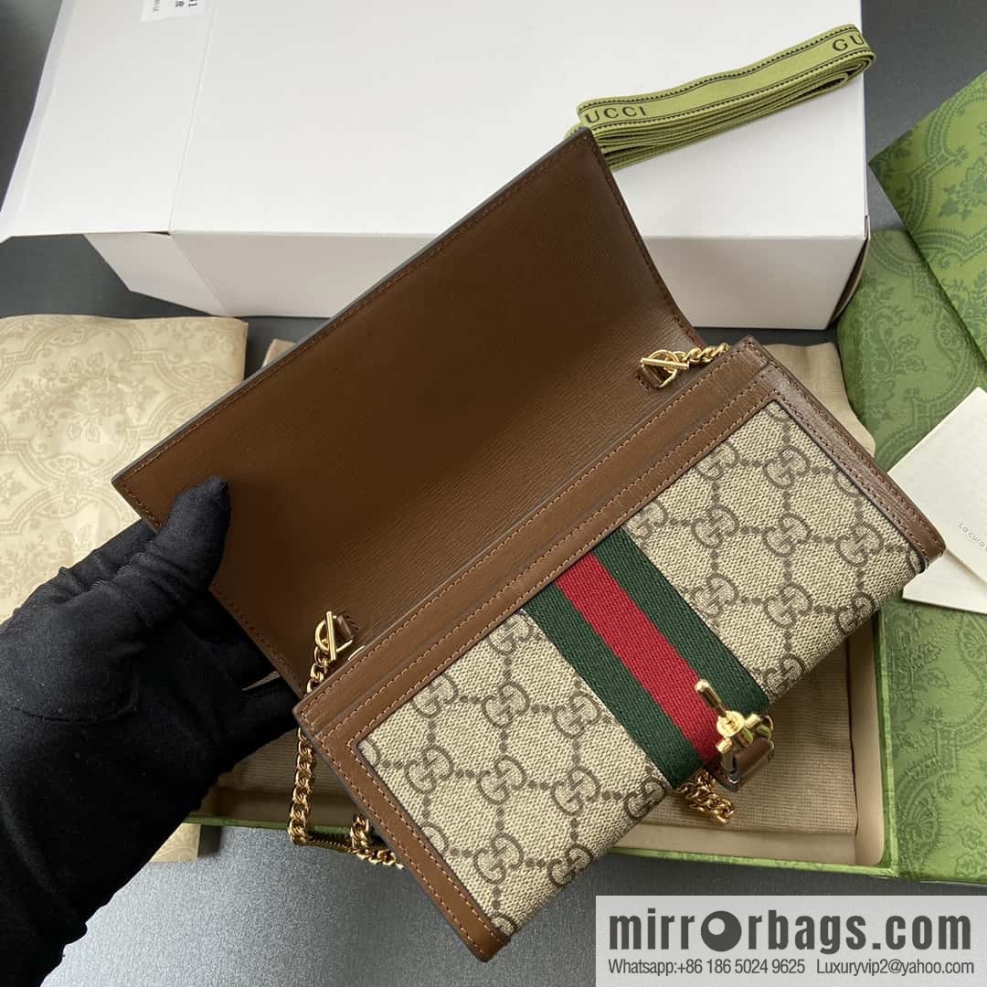 GUCCI Jackie 1961 series chain strap wallet 652681 HUHHG 8565