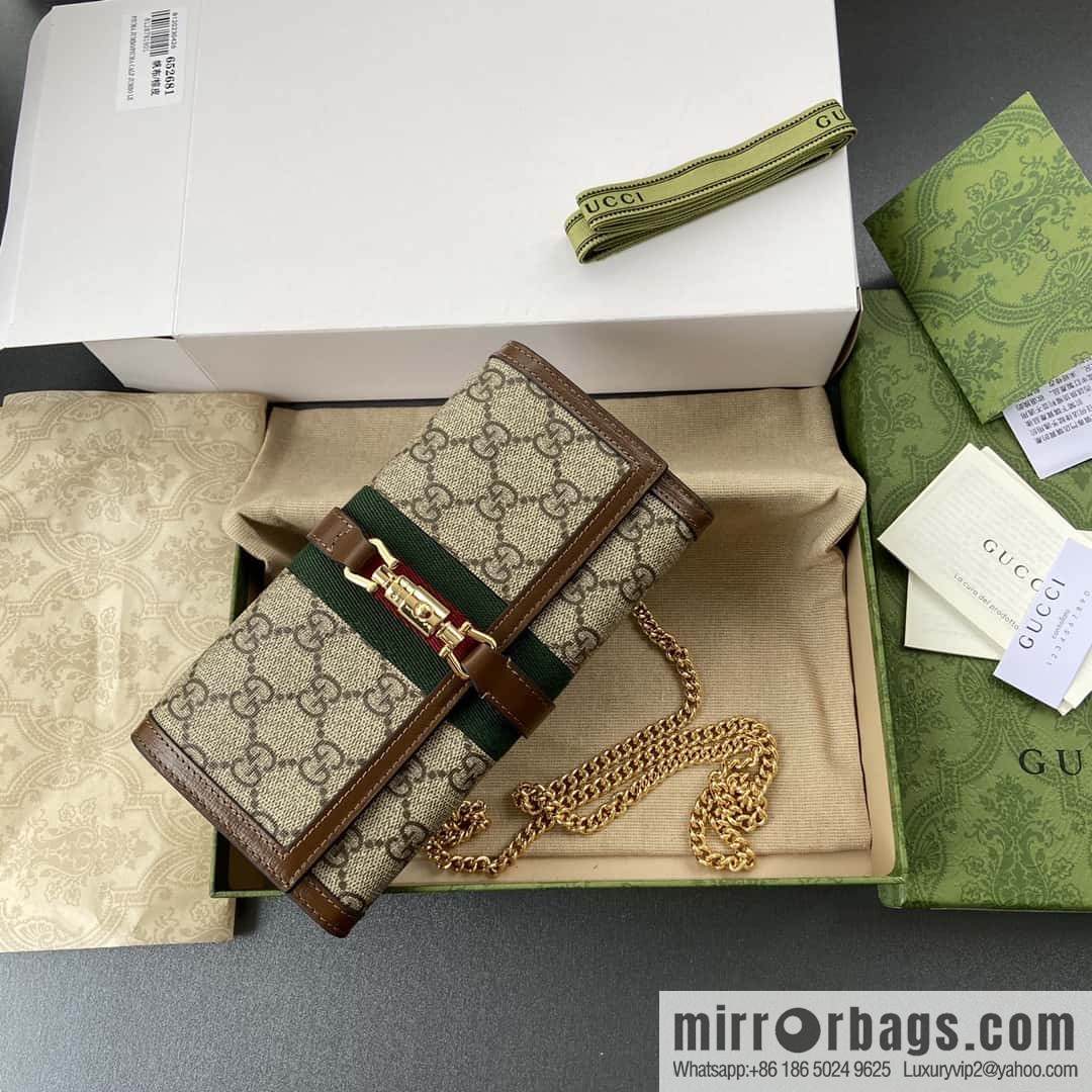 GUCCI Jackie 1961 series chain strap wallet 652681 HUHHG 8565