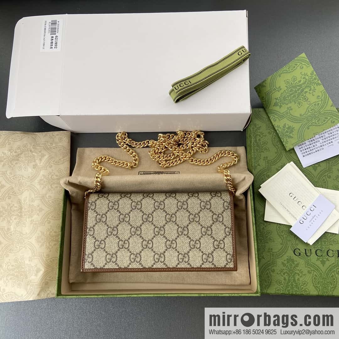 GUCCI Horsebit 1955 series chain strap wallet 621892 92TCG 8563