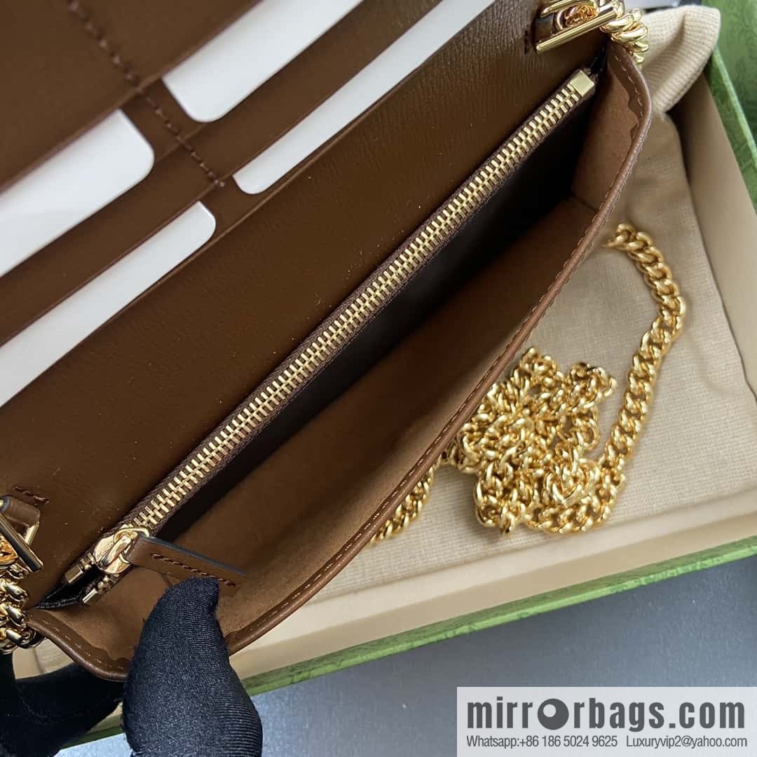 GUCCI Horsebit 1955 series chain strap wallet 621892 92TCG 8563