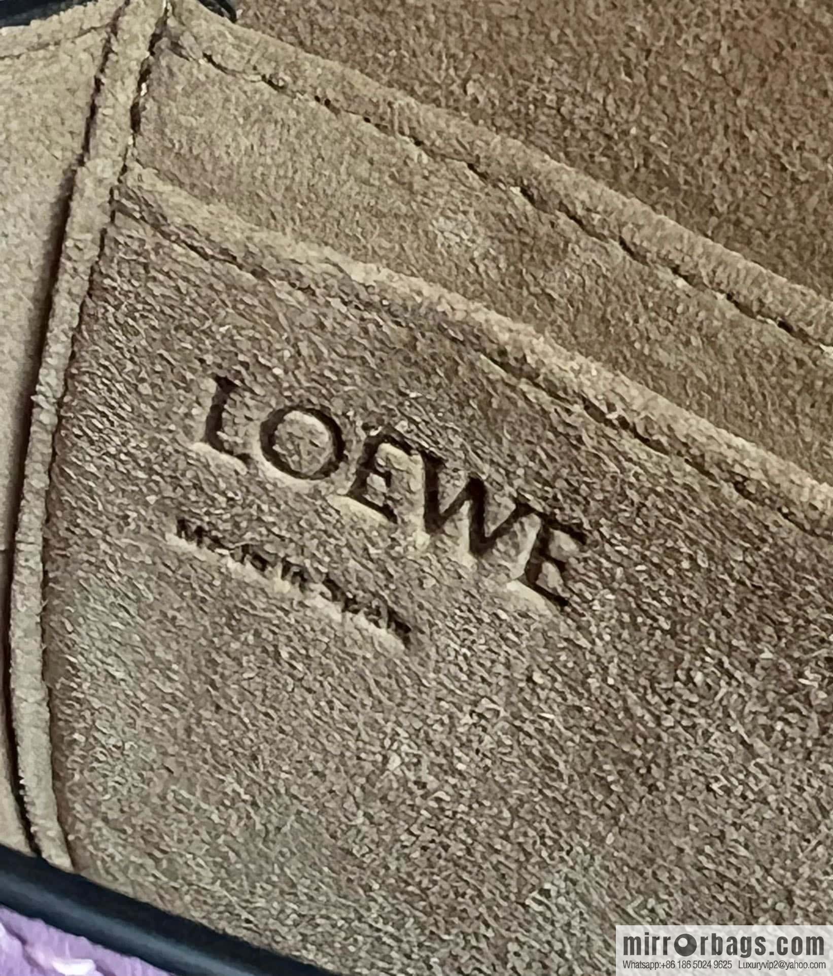 LOEWE letter wide shoulder strap saddle bag MiniGateDual handbag 0672 lavender purple