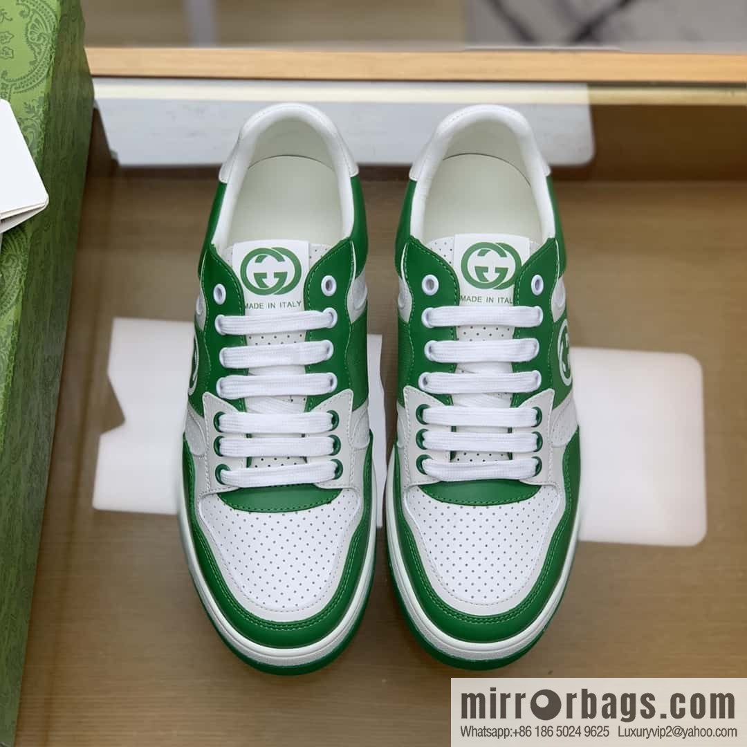 GUCCI side decoration classic double G men's casual shoes